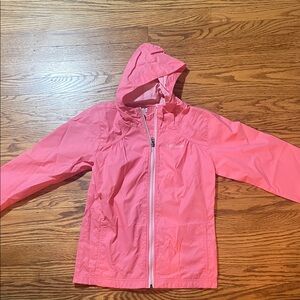 Kids Pink Hooded Raincoat